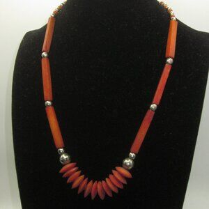 Orange Agate Boho Necklace